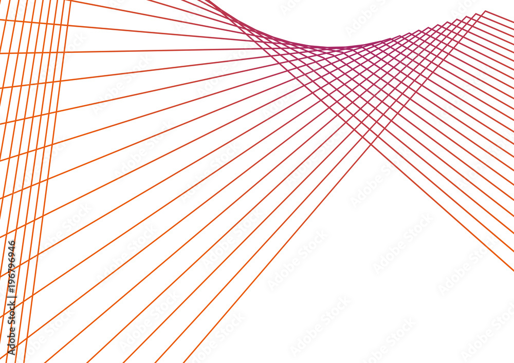 Wall mural vector illustration. light bright colors linear wavy lines for backdrop. abstract background.