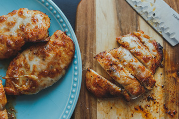 Broiled chicken