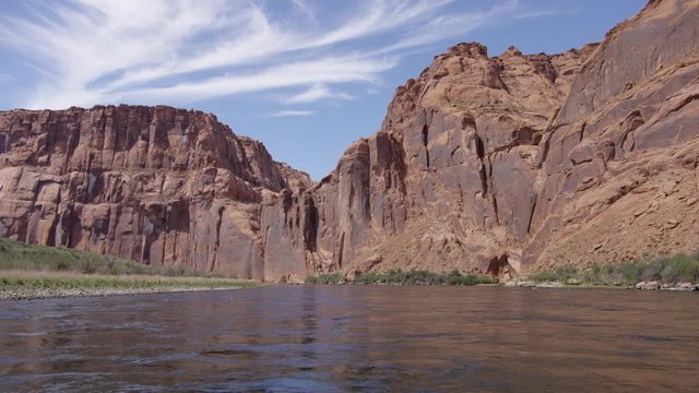 Colorado River and arid cliffs