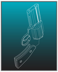 3d model of a pistol