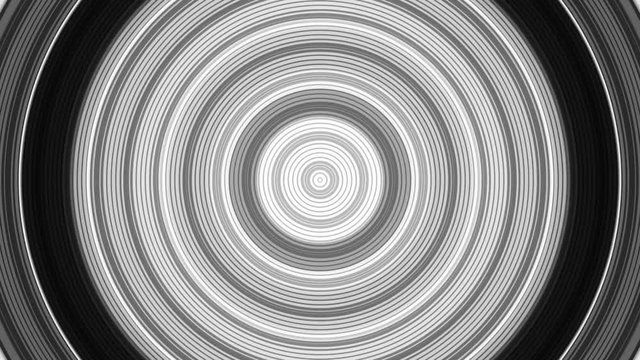 Diana en blanco y negro  con c&iacute;rculos conc&eacute;ntricos en blanco y negro con parpadeo e intermitencia de luz
