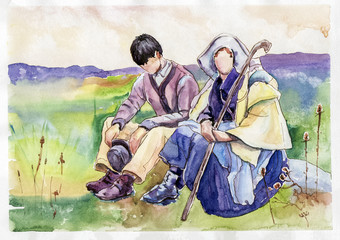 Fototapeta premium Pair of shepherds