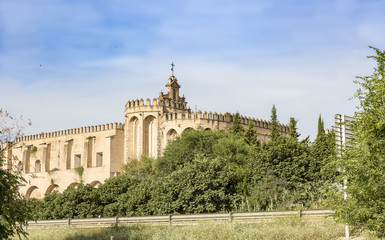 Fototapeta na wymiar San Isidro del Campo monastery in Santiponce city, province of Seville, Spain