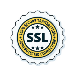 Naklejka premium SSL Secure label illustration
