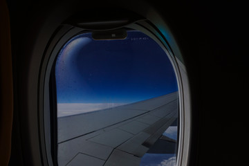 View from inside an aircraft