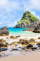 Papier Peint photo Baia do Sancho, Fernando de Noronha Fernando de Noronha, Brésil. Spectaculaire et Fernando de Noronha, Brésil. Plage plage multicolore. L& 39 île la plus incroyable du Brésil.