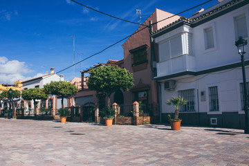 Street. A little street in the old town. Estepona, Malaga, Spain. Picture taken &ndash; 15 march 2018.