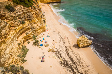 Praia da Marinha - Beautiful Beach Marinha in Algarve, Portugal