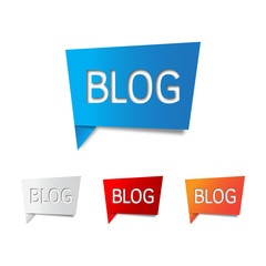 Blog icon vector