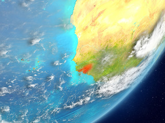 Guinea-Bissau from space