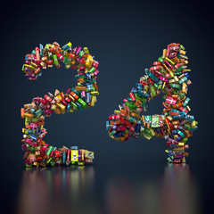 viele Geschenke zu Weihnachten