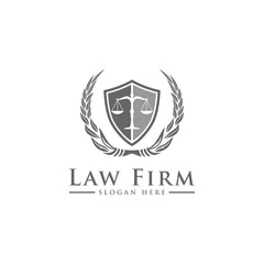 Obraz premium Law Firm,Law Office, Lawyer services, Luxury vintage crest logo, Vector logo template