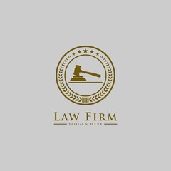 Law Firm,Law Office, Lawyer services, Luxury vintage crest logo, Vector logo template