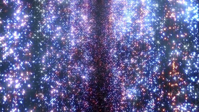Star light waterfall fireworks particle