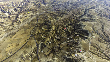 A hot-air balloon tour