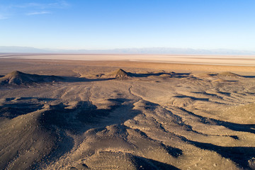 Salt Lake in Desert, Damghan, Iran