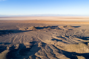Fototapeta na wymiar Salt Lake in Desert, Damghan, Iran