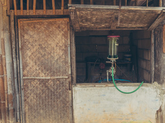   the retro service gasoline station.