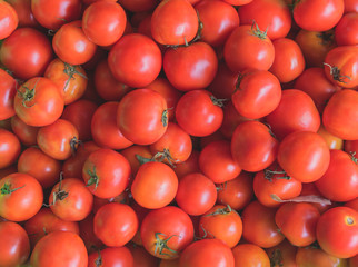 image of fresh tomatoes in basket.