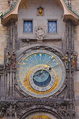 Obraz premium Old astronomical clock detail