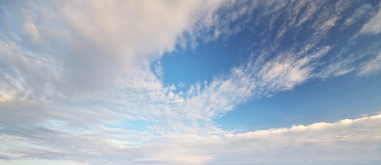 Fototapeta na wymiar Sky pastel clouds.
