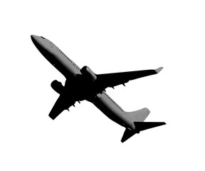 Fototapeta na wymiar plane isolated on white background