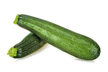 zucchini isolated on the white background