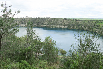 Mount Gambier’s Blue Lake is a volcanic crater and is a source of domestic water supply for the town