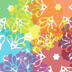 Bright wallpaper with floral blots