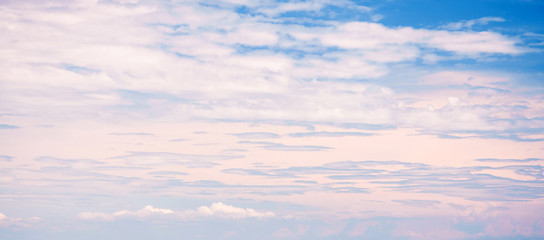 Sky and clouds tropical panorama
