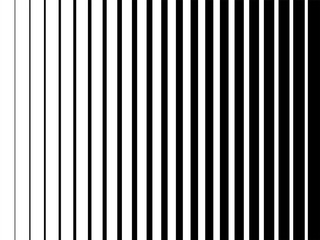 Line halftone pattern texture. Vector black and white radial striped gradient background for retro, vintage wallpaper graphic effect. Monochrome pop art stripe overlay for poster illustration © Avector