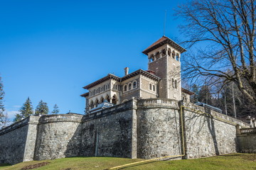 Fototapeta na wymiar Cantacuzino Castle in Busteni Romania