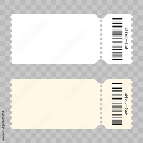 Bilety Do Zabawy Do Wydrukowania Ticket Template Modern Trendy Blank Design Vector Admit Ticket With