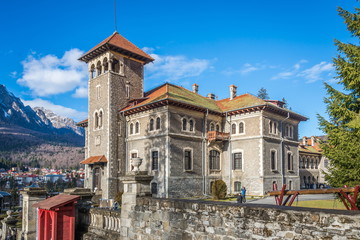 Fototapeta na wymiar Cantacuzino Castle in Busteni Romania