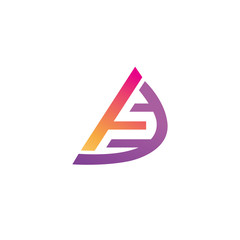 letter  A color logo