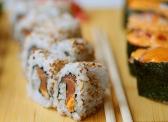  Japanese food. Sushi.