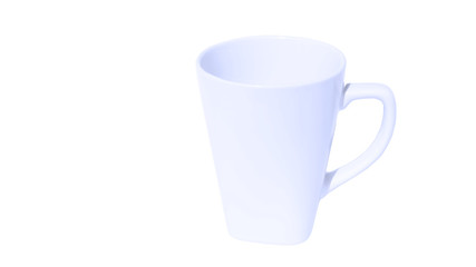 coffee cup empty ceramic isolated