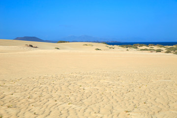 Dünen El Jable und Grandes Playas in Corralejo, Fuerteventura