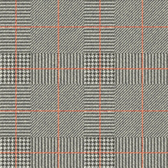 Seamless vector pattern. Fabric texture with Classic Glen Plaid pattern. Vector image. - 196845997