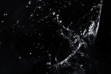 water splash black background backdrop fresh