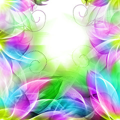 Floral romantic tender background