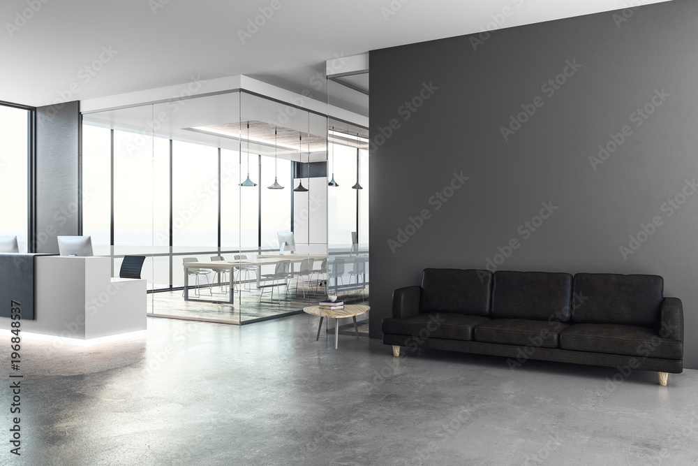 Poster modern reception with copy space