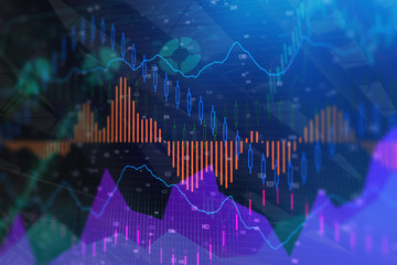 Naklejka premium Creative forex background