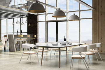 Bright living room with furniture