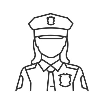 police officer outline portrait clip art preview