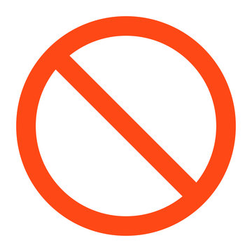  no   sign ,vector illustratioon on white background