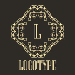 Vintage ornamental monogram