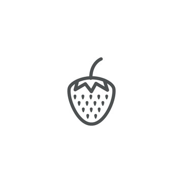 strawberry icon. sign design