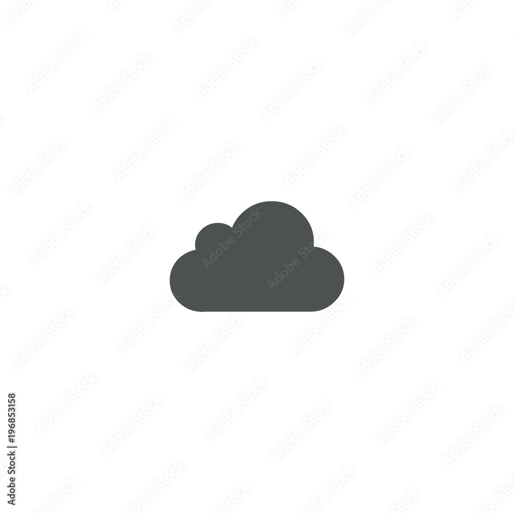 Sticker cloud icon. sign design