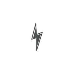 lightning icon. sign design